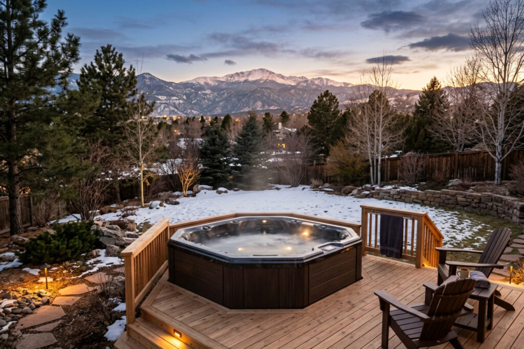 16 amp hot tub wiring backyard installation Denver Colorado