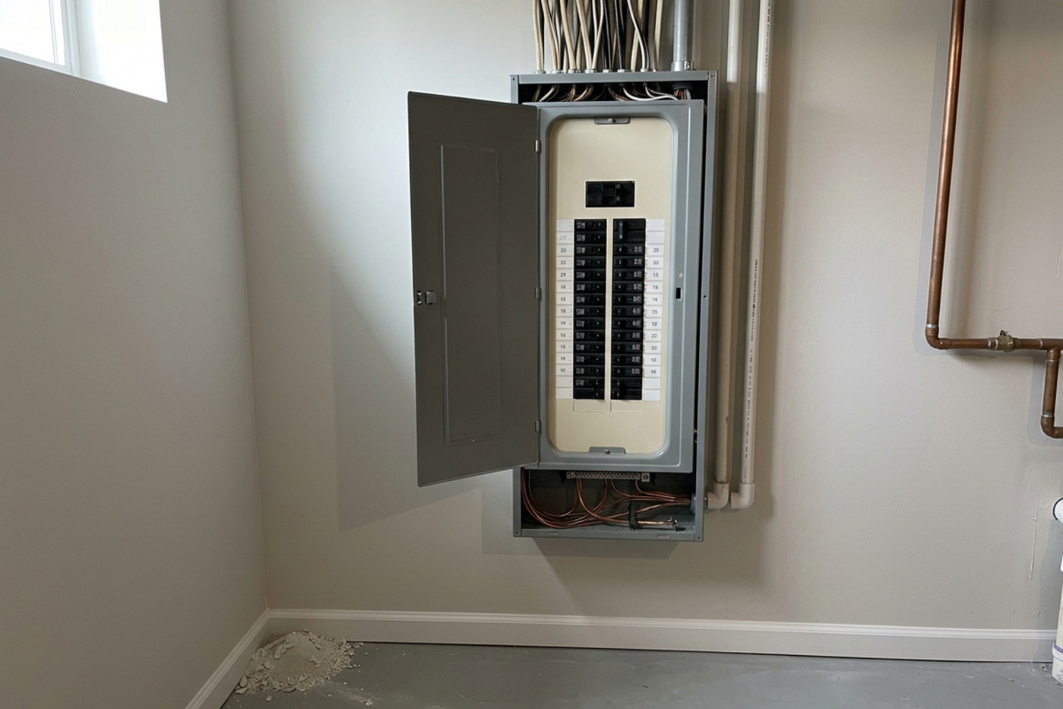 modern 200 amp residential breaker box